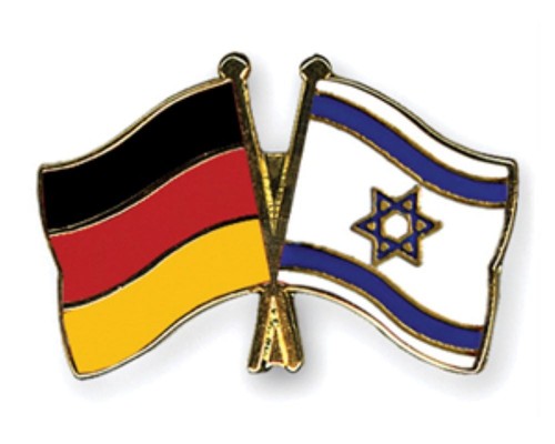 Deutschland israel pin - israel, flaggen