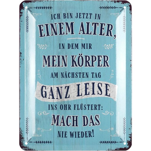Retro blechschild lustige - retro,
