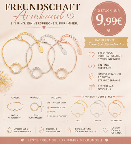 Edelstahl freundschaftsarmband - edelstahl,