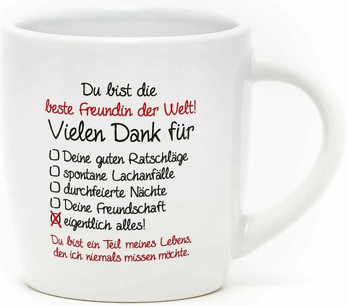 Tasse kaffee becher du - 1x,