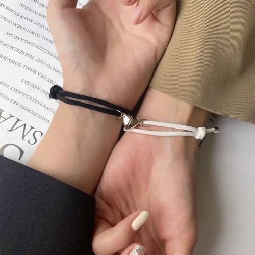 Partnerarmband set schwarz - partnerarmband,