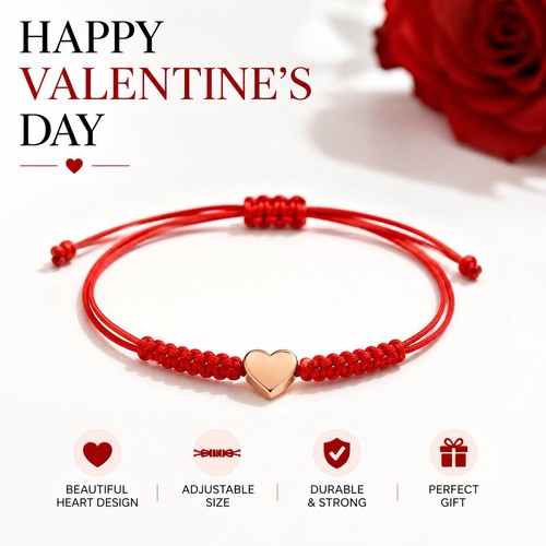 Rotes herz armband - rotes,